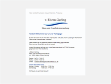 Tablet Screenshot of hausverwaltung-cux.de